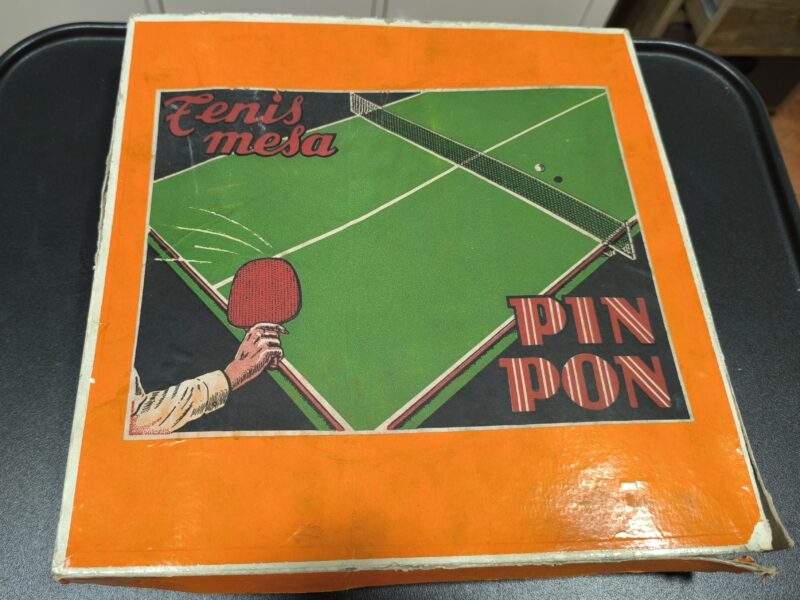 Antiguo Juego Tenis de Mesa Pin Pon