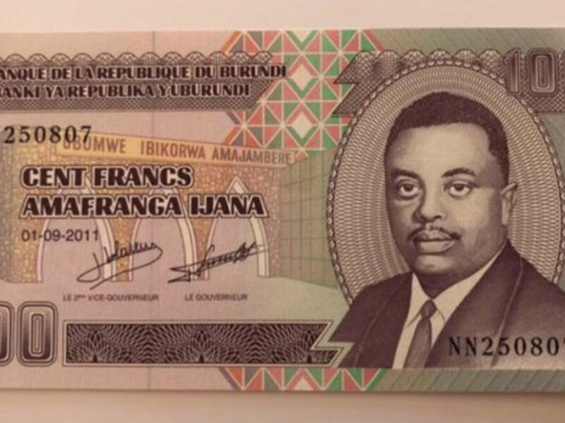 Lote de 3 billetes de Burundi (S/C)