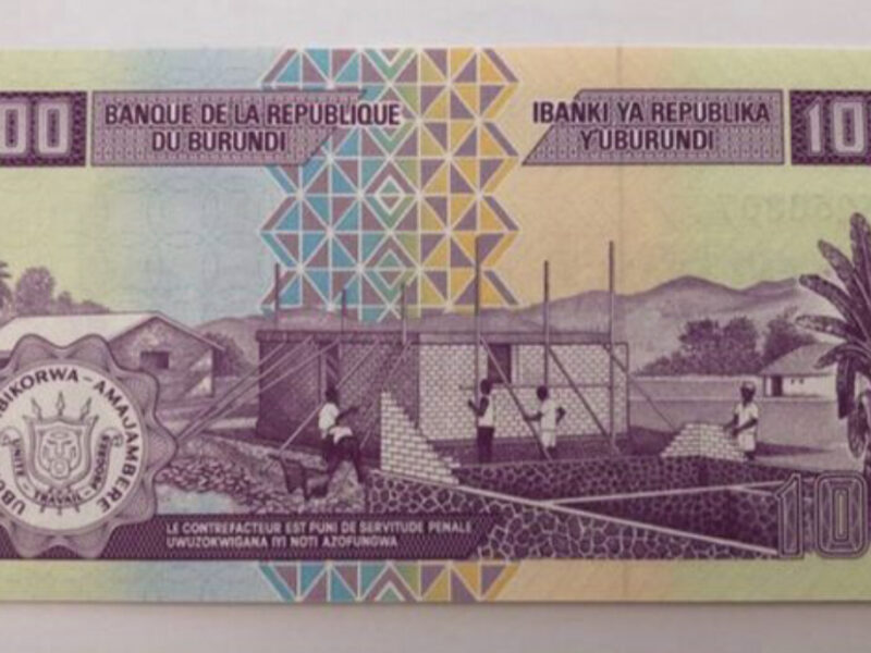 Lote de 3 billetes de Burundi (S/C)